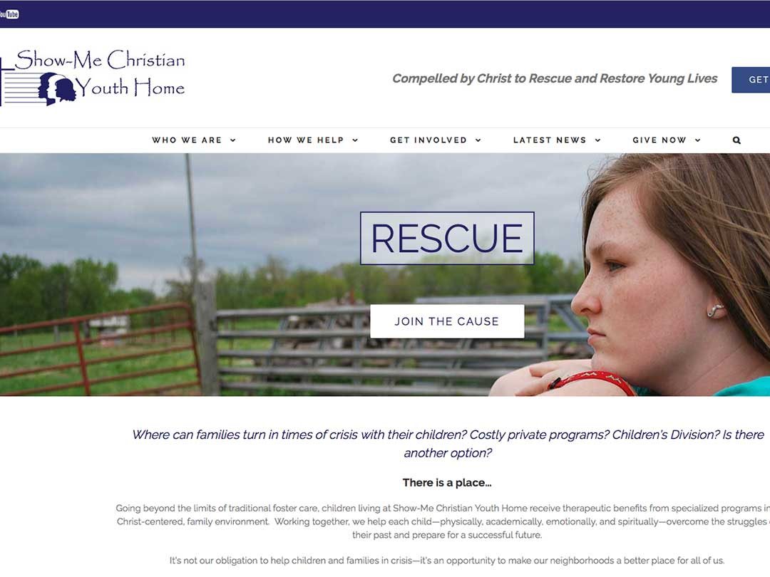 Show Me Christian Youth Home website
