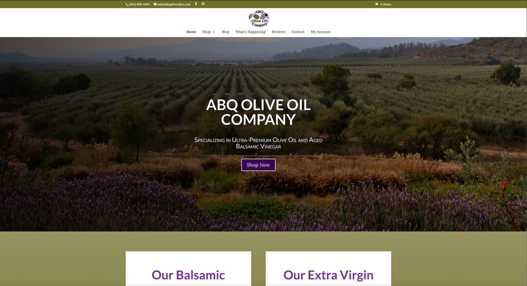 ABQ Olive Oil Company redesign